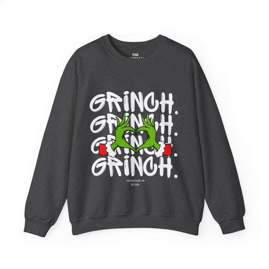 Grinch Heart Unisex Crewneck Sweatshirt