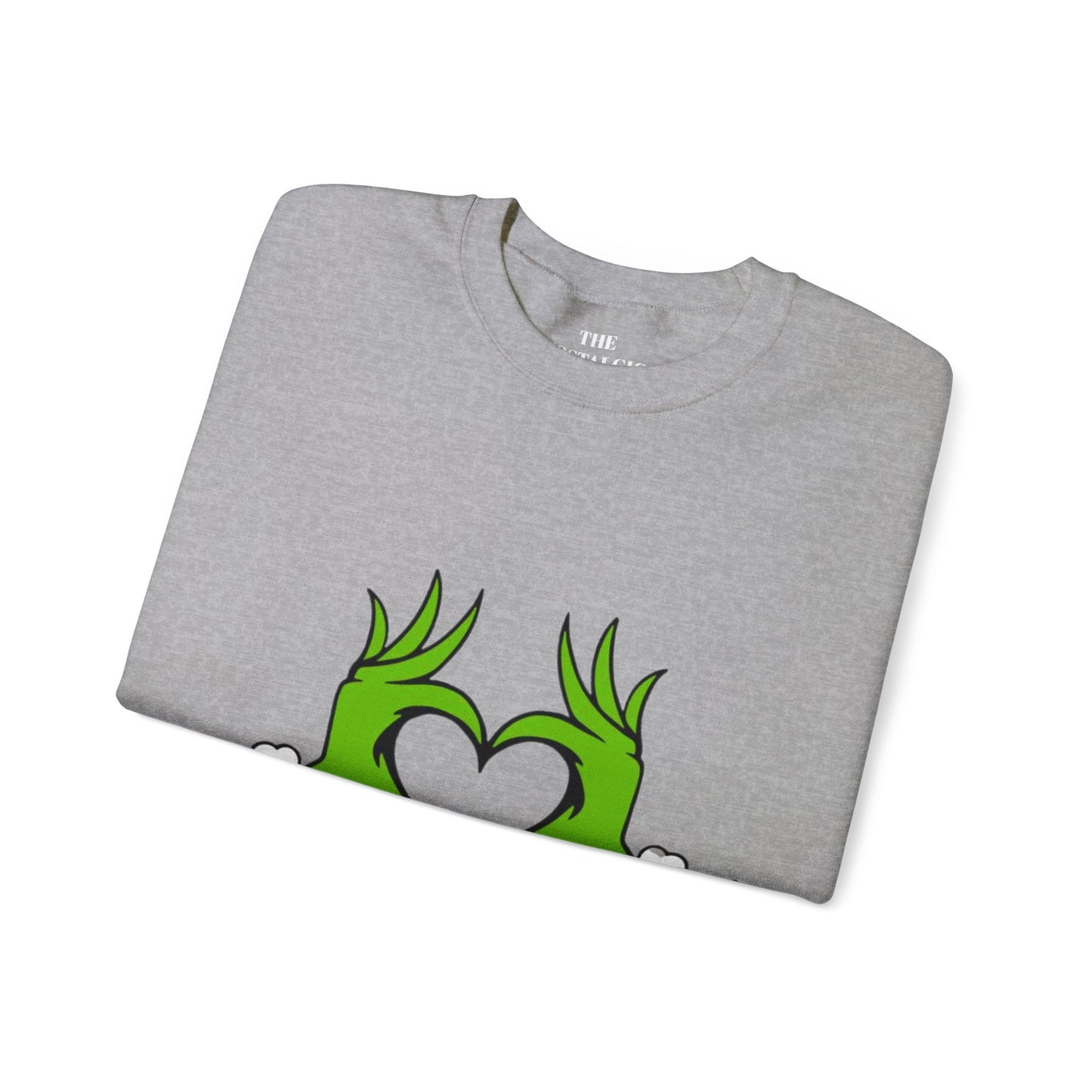 Grinch Heart Unisex Crewneck Sweatshirt