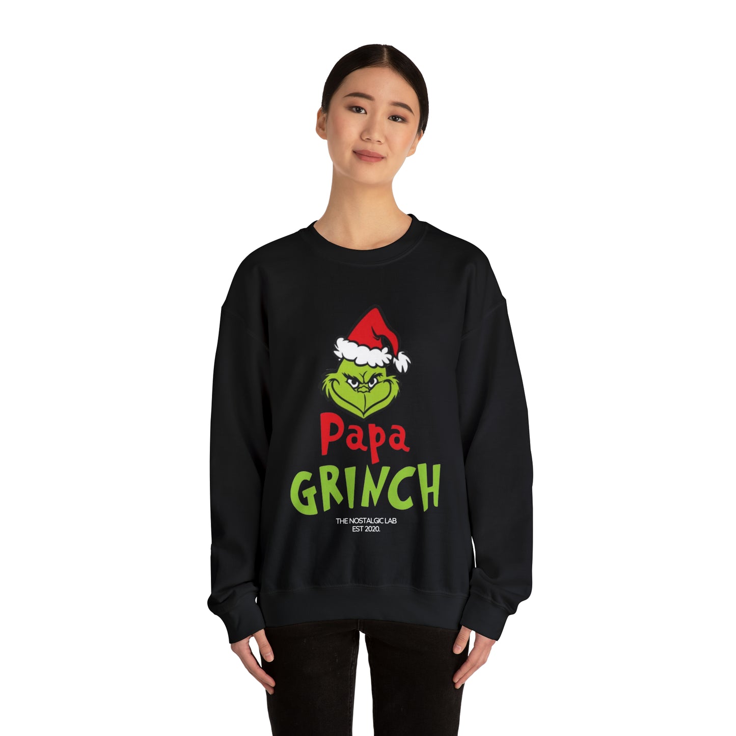 Papa Grinch Unisex Crewneck Sweatshirt