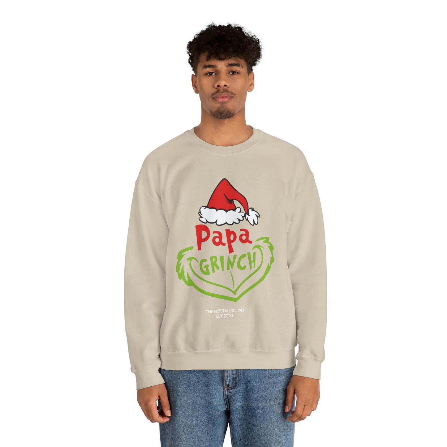 Papa Grinch Unisex Crewneck Sweatshirt