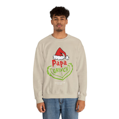 Papa Grinch Unisex Crewneck Sweatshirt