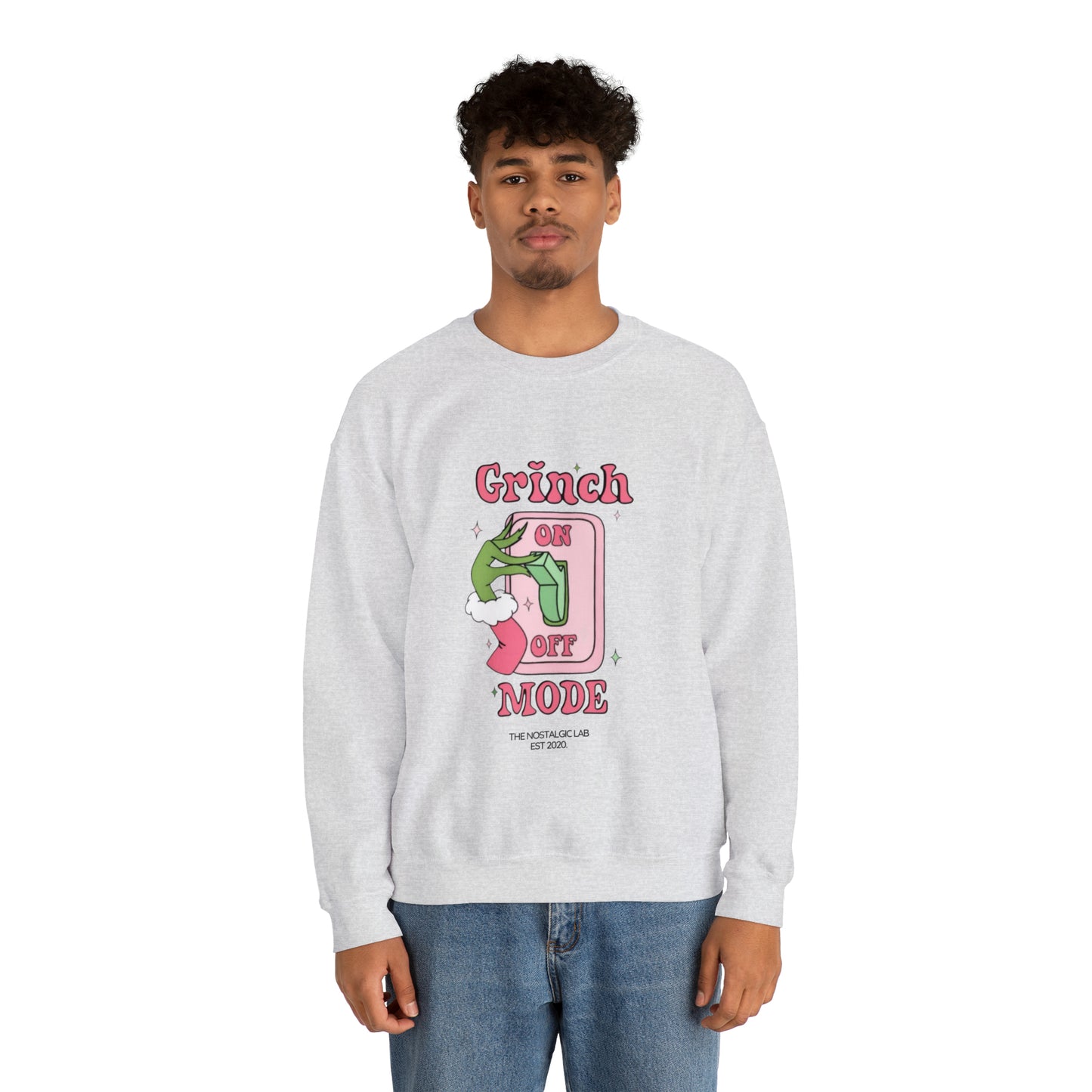 Grinch Mode Unisex Crewneck Sweatshirt