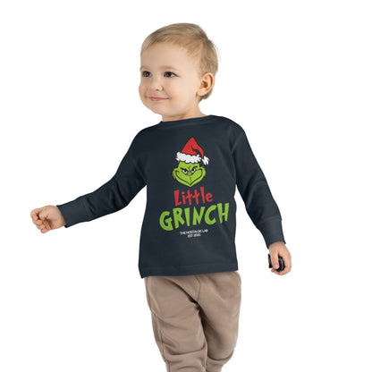 Little Grinch Toddler Long Sleeve Tee