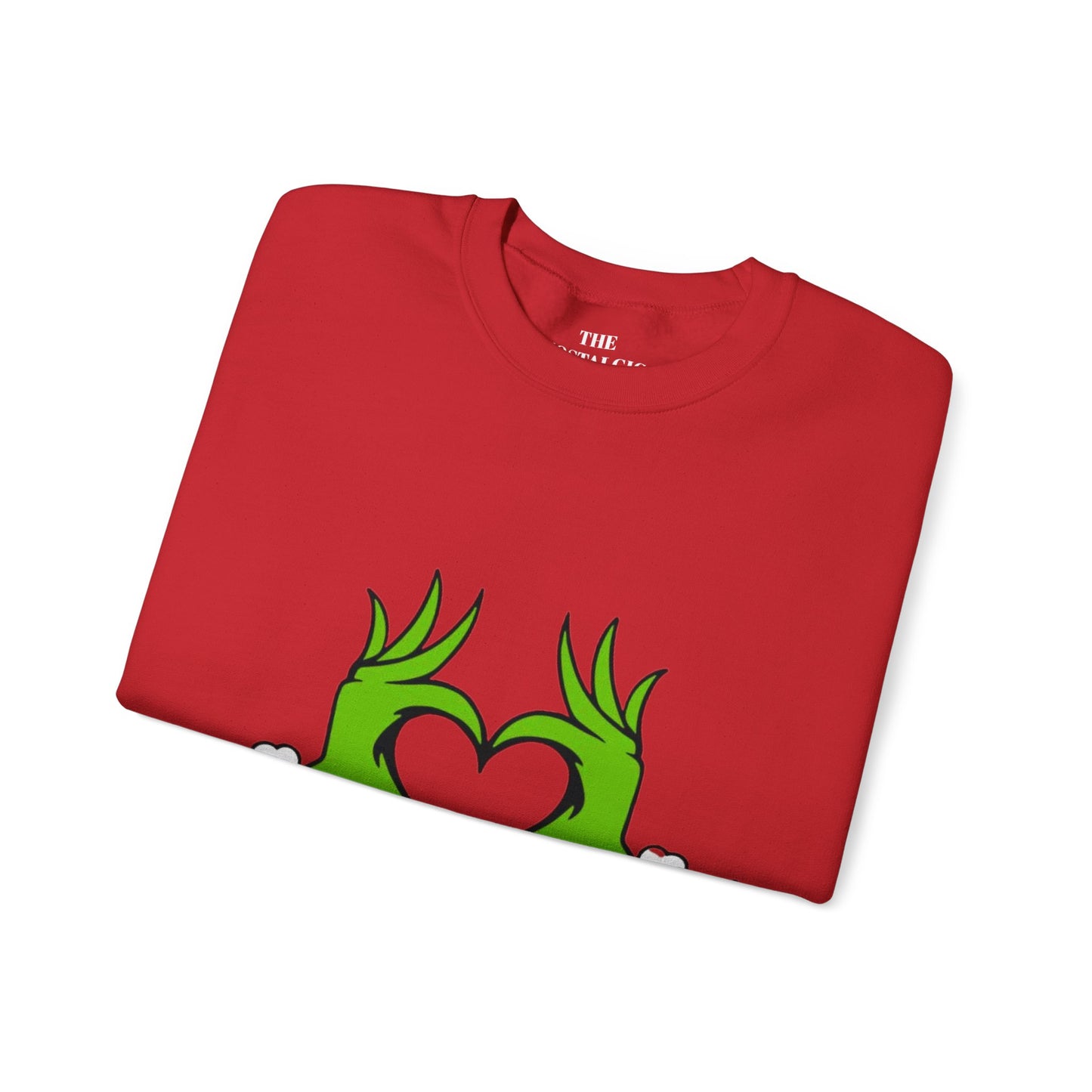 Grinch Heart Unisex Crewneck Sweatshirt