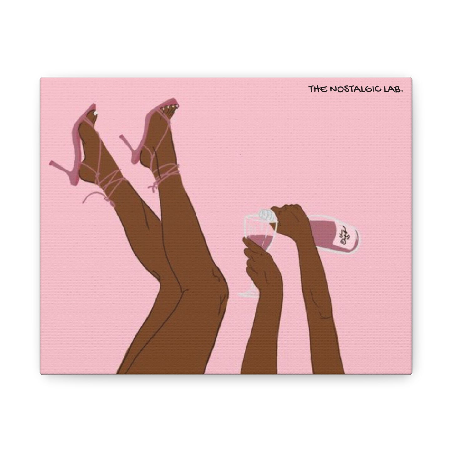Champagne Girly Gallery Canvas