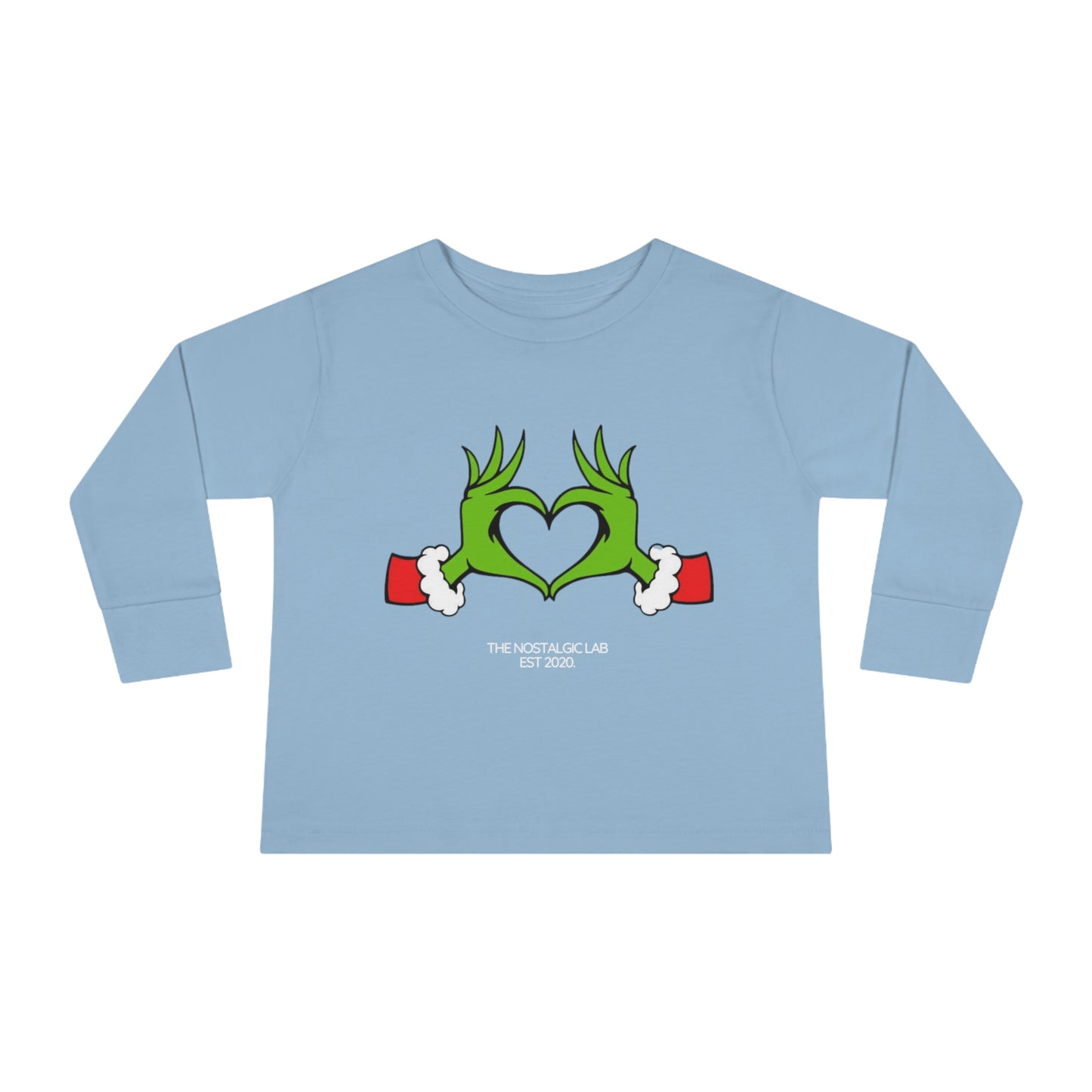 Grinch Heart Toddler Long Sleeve Tee