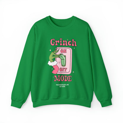 Grinch Mode Unisex Crewneck Sweatshirt
