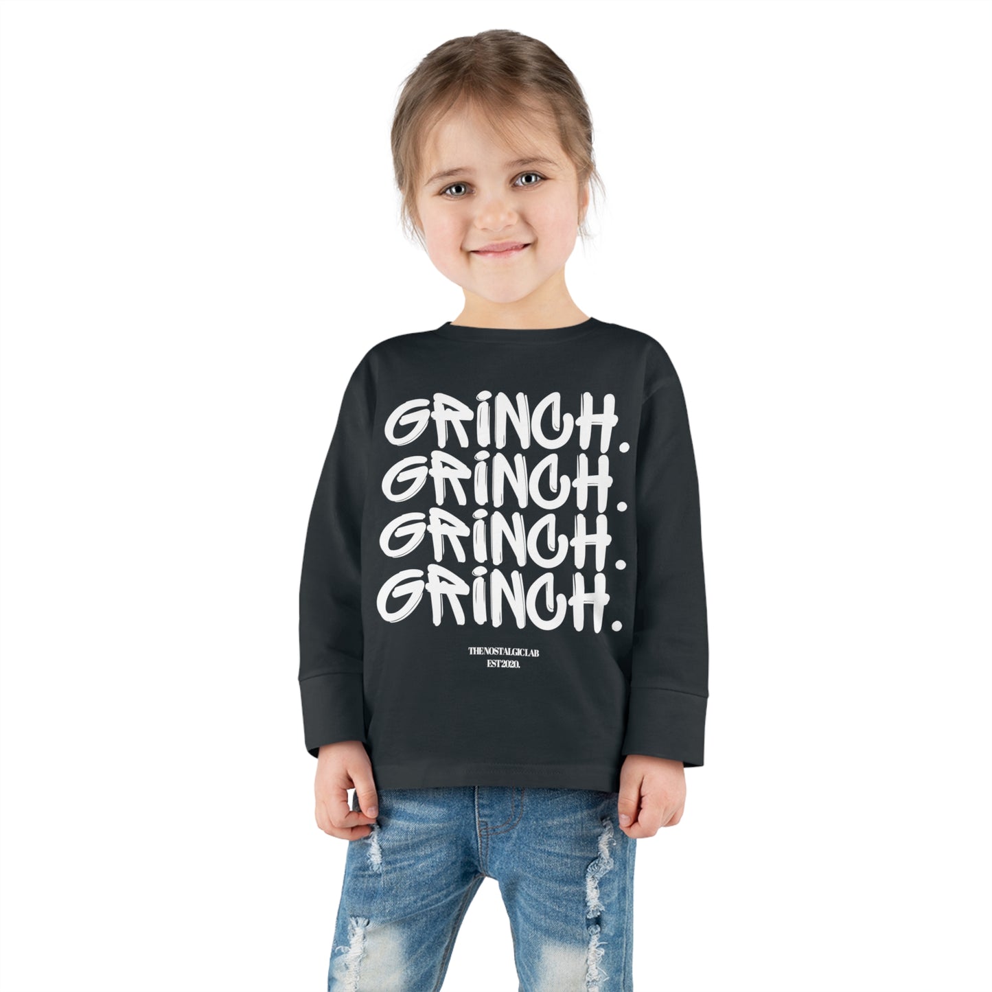 Grinch Graffiti Toddler Long Sleeve Tee