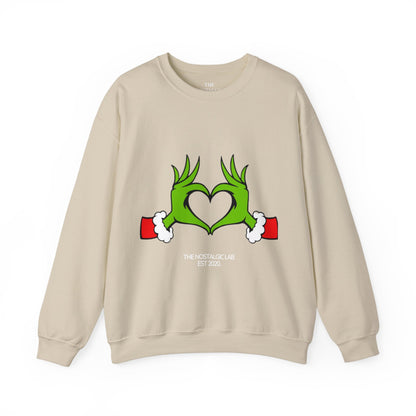 Grinch Heart Unisex Crewneck Sweatshirt