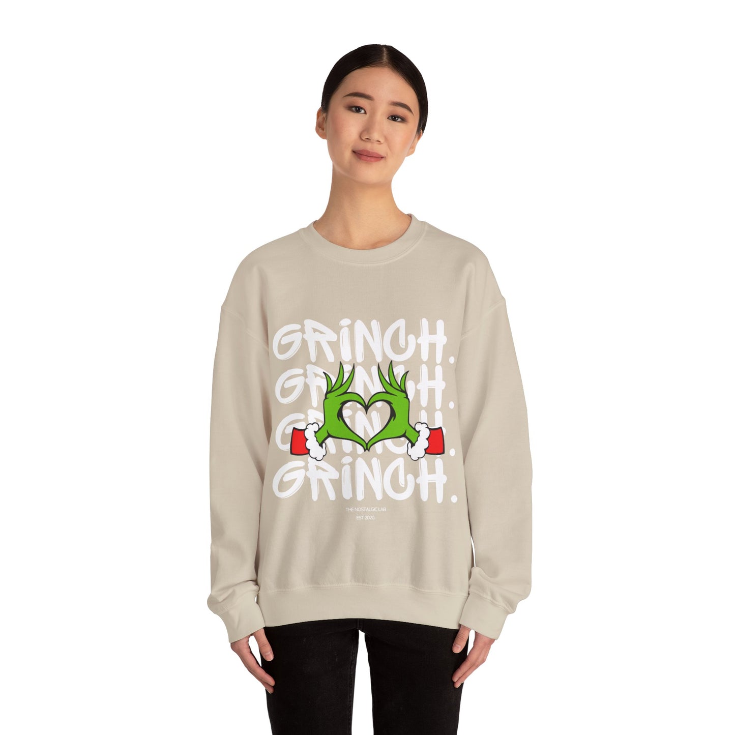 Grinch Heart Unisex Crewneck Sweatshirt