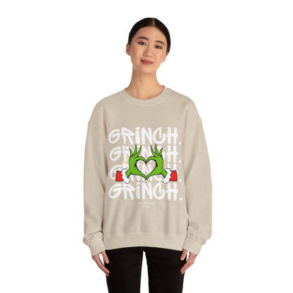 Grinch Heart Unisex Crewneck Sweatshirt