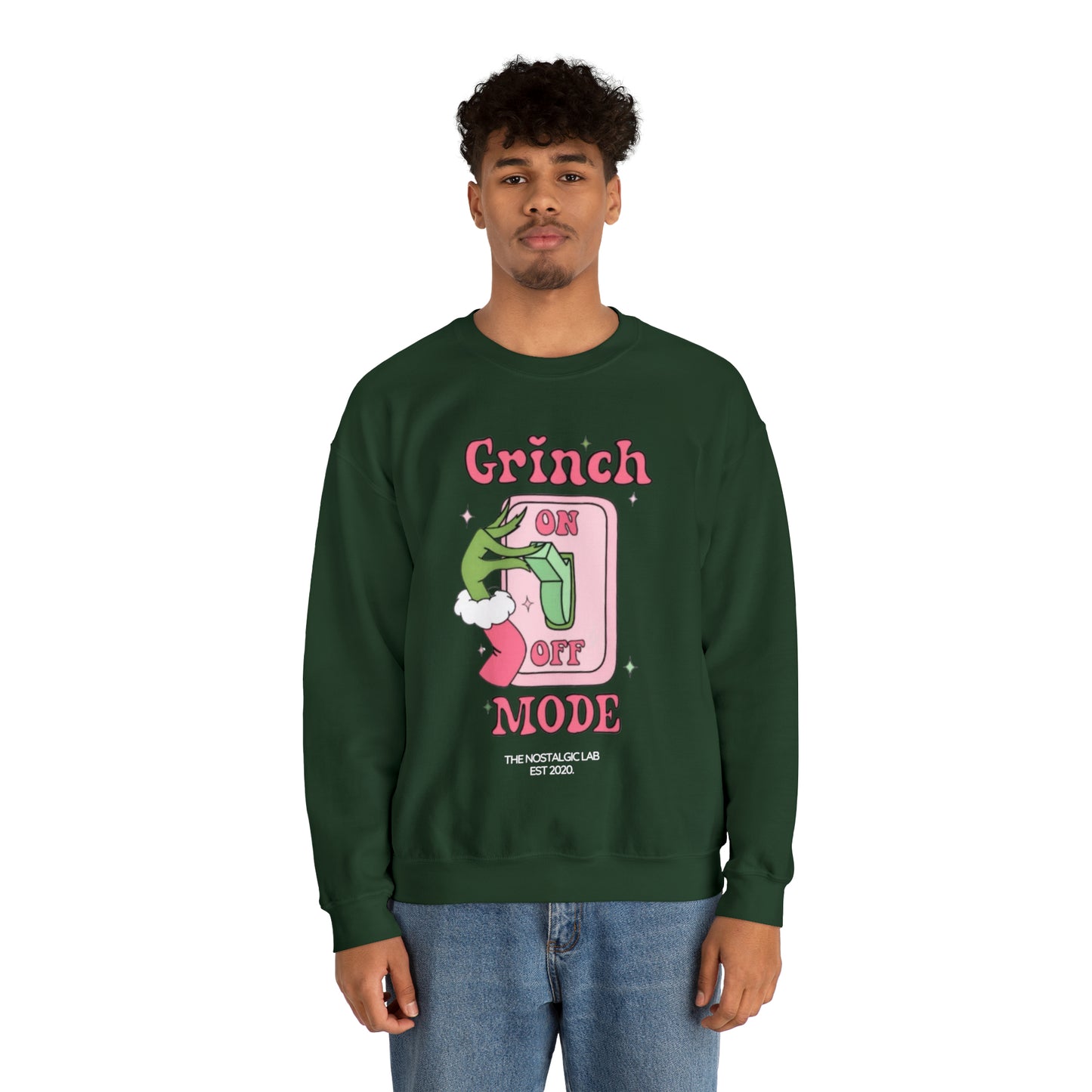 Grinch Mode Unisex Crewneck Sweatshirt