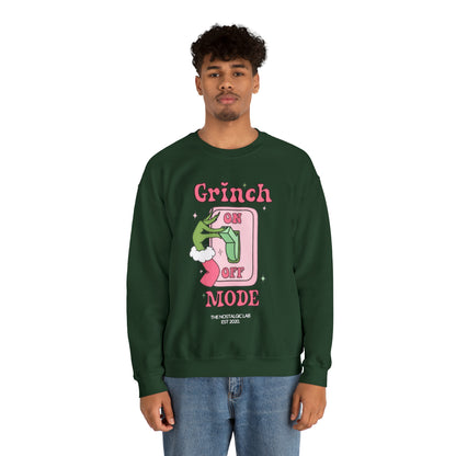Grinch Mode Unisex Crewneck Sweatshirt