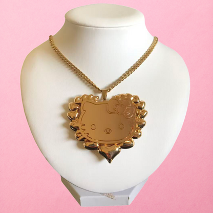 HK Bamboo Heart Necklace