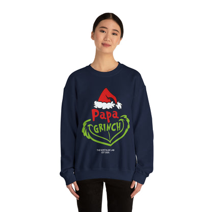 Papa Grinch Unisex Crewneck Sweatshirt