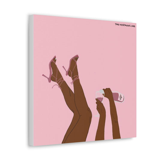 Champagne Girly Gallery Canvas