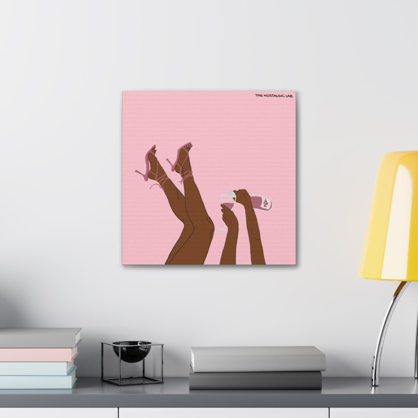 Champagne Girly Gallery Canvas