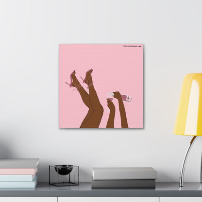 Champagne Girly Gallery Canvas