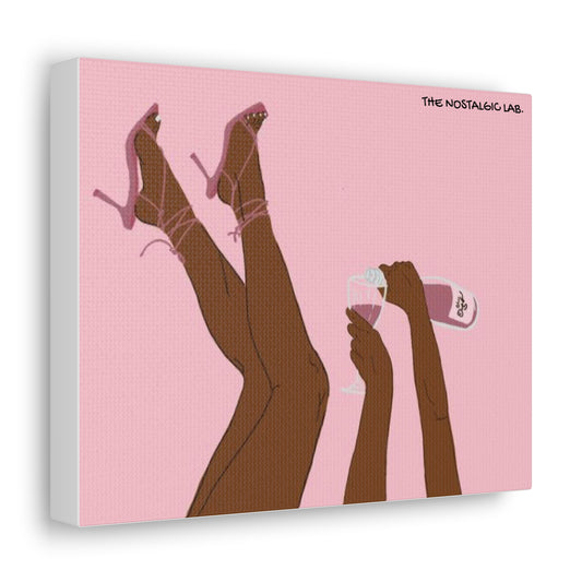 Champagne Girly Gallery Canvas