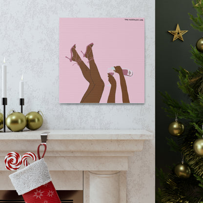 Champagne Girly Gallery Canvas