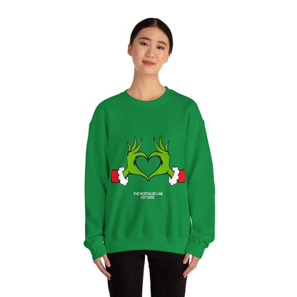Grinch Heart Unisex Crewneck Sweatshirt