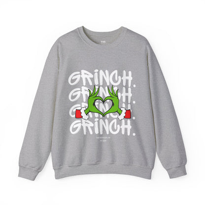 Grinch Heart Unisex Crewneck Sweatshirt