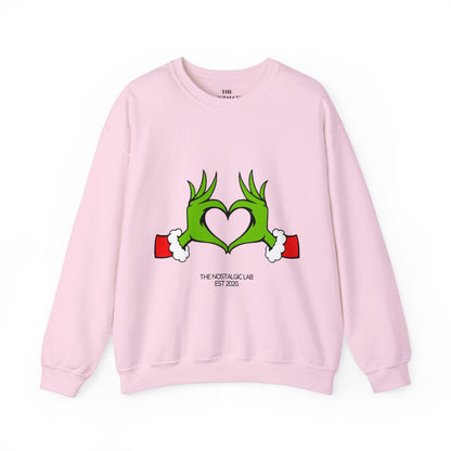 Grinch Heart Unisex Crewneck Sweatshirt