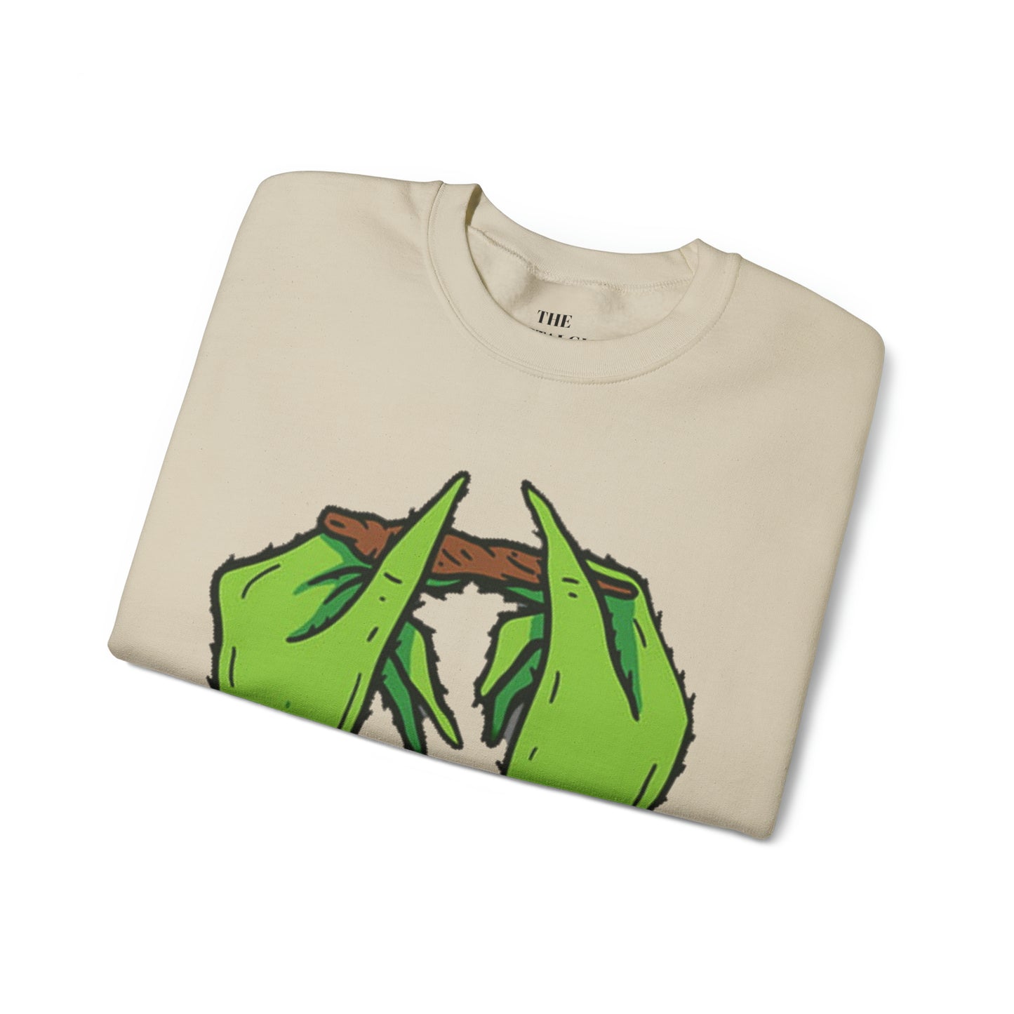 Grinch Roll Up Unisex Crewneck Sweatshirt