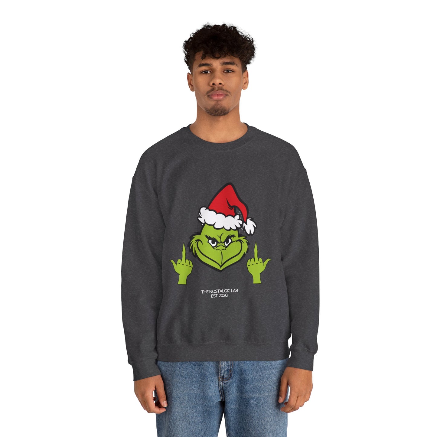 Grinch Finger Unisex Crewneck Sweatshirt