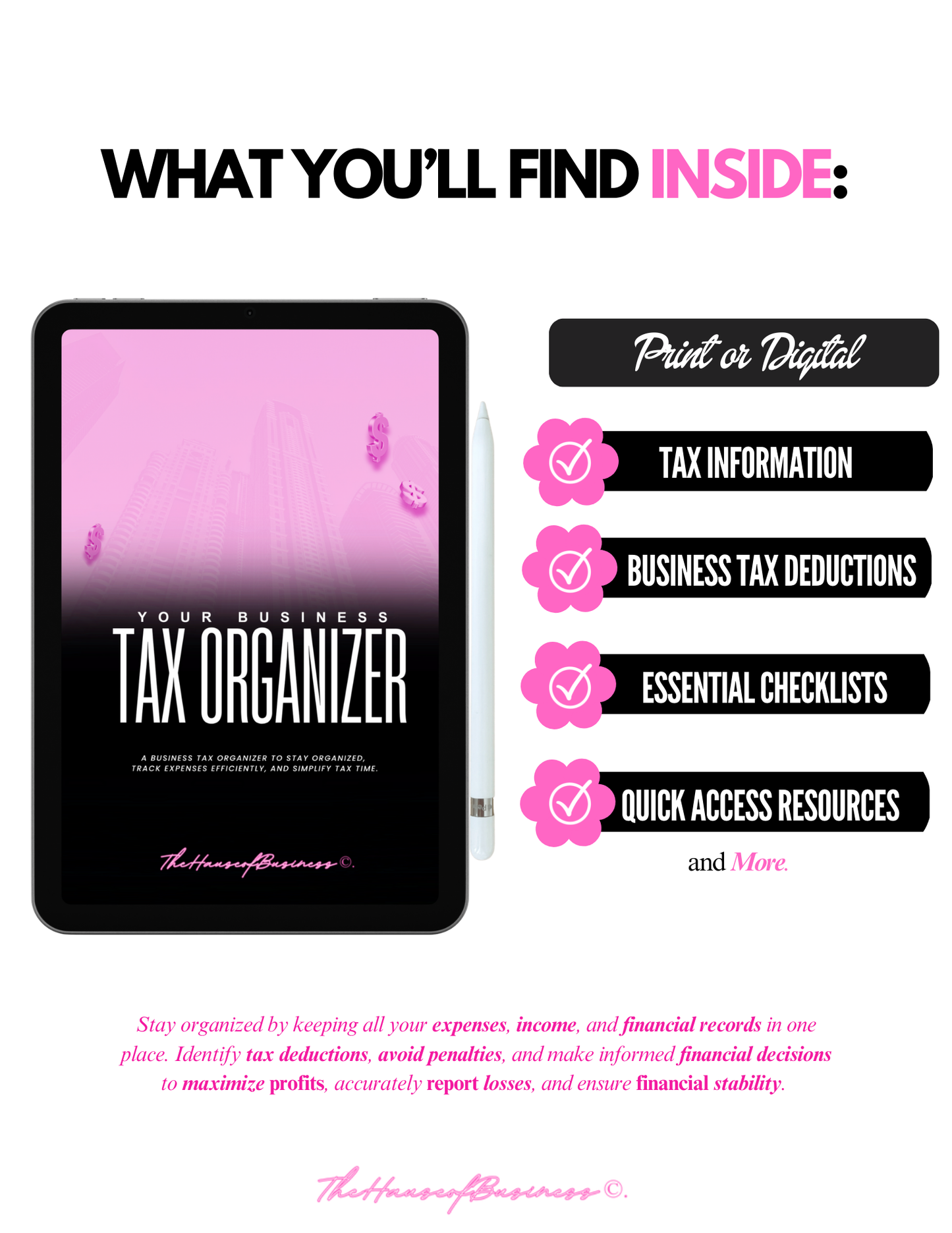 Tax Organizer For Small Businesses