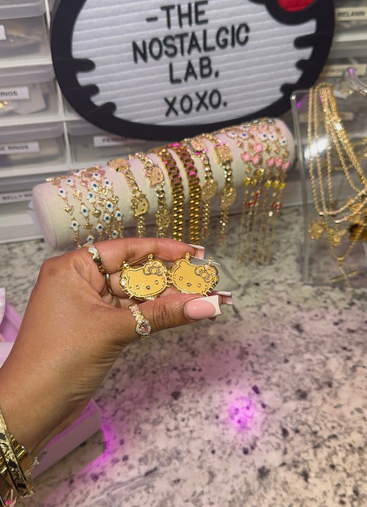 HK Heart Twist Hoops
