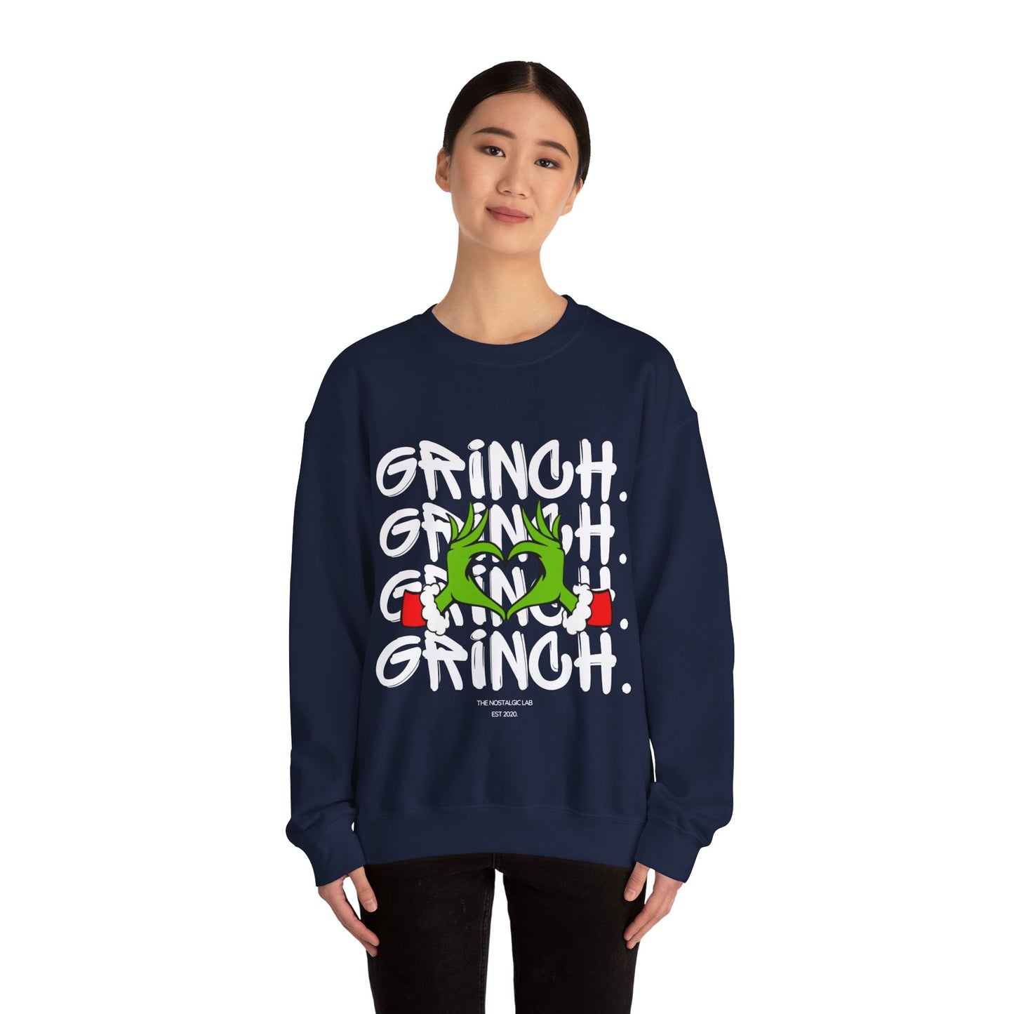 Grinch Heart Unisex Crewneck Sweatshirt