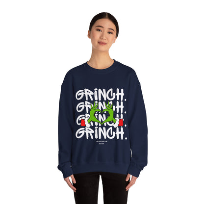Grinch Heart Unisex Crewneck Sweatshirt