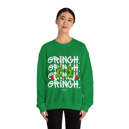 Grinch Heart Unisex Crewneck Sweatshirt
