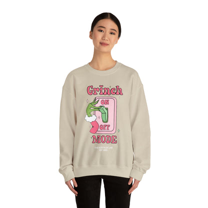 Grinch Mode Unisex Crewneck Sweatshirt
