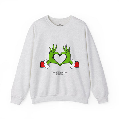 Grinch Heart Unisex Crewneck Sweatshirt