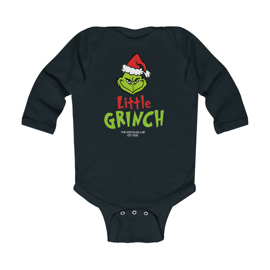 Little Grinch Infant Long Sleeve Bodysuit