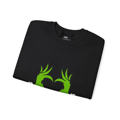 Grinch Heart Unisex Crewneck Sweatshirt