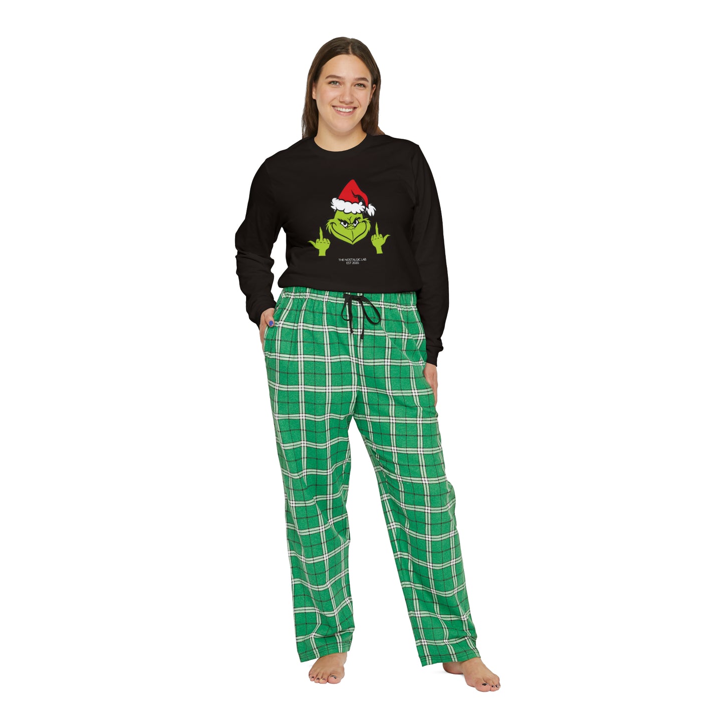 Women's Grinch Finger Pajama Set