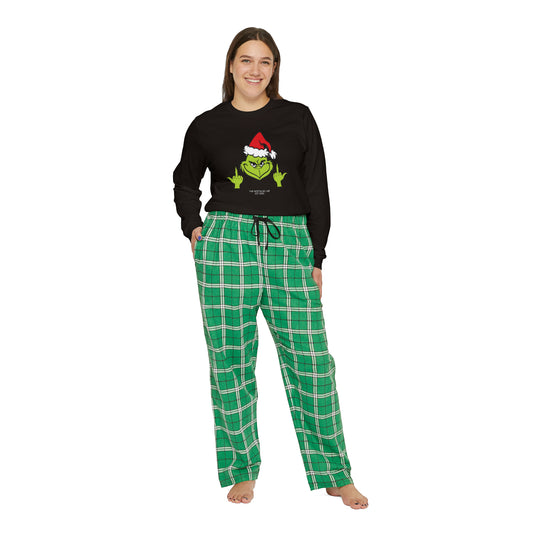Women's Grinch Finger Pajama Set