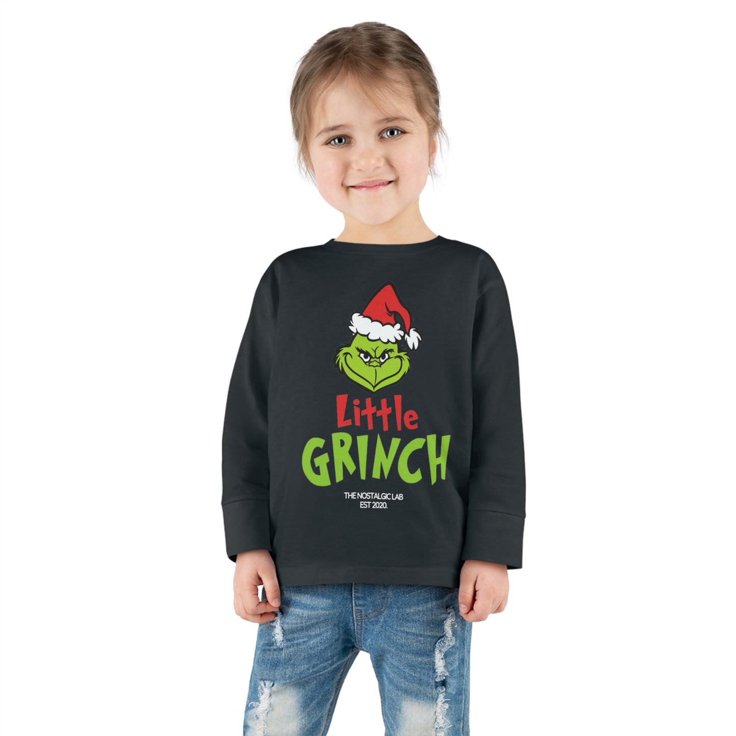 Little Grinch Toddler Long Sleeve Tee