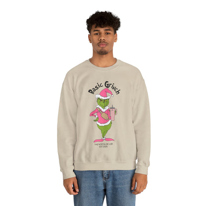 Basic Grinch Unisex Crewneck Sweatshirt