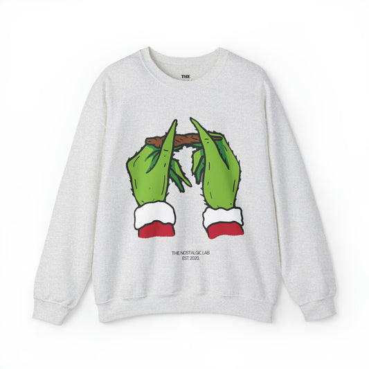 Grinch Roll Up Unisex Crewneck Sweatshirt