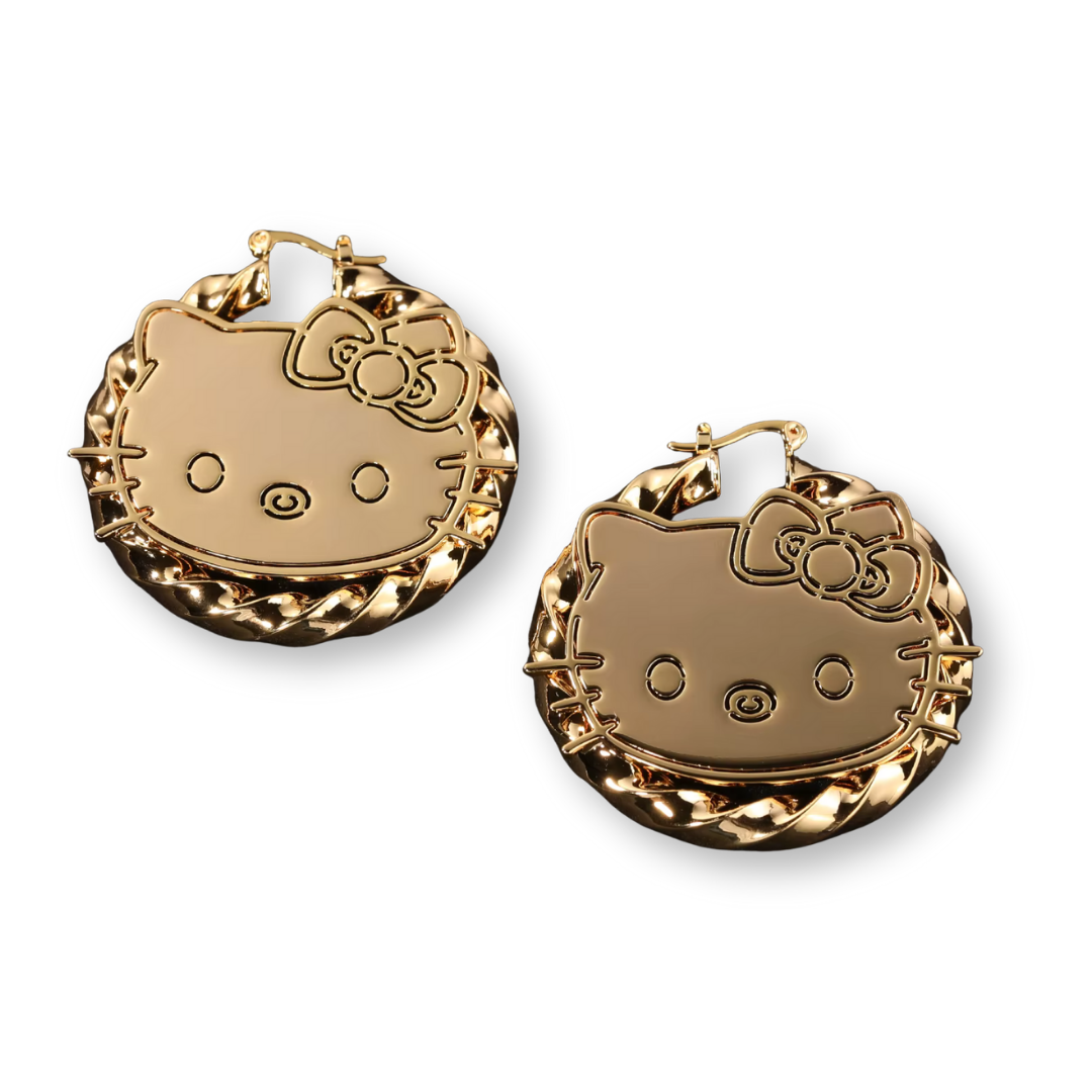 HK Bamboo Twist Hoops