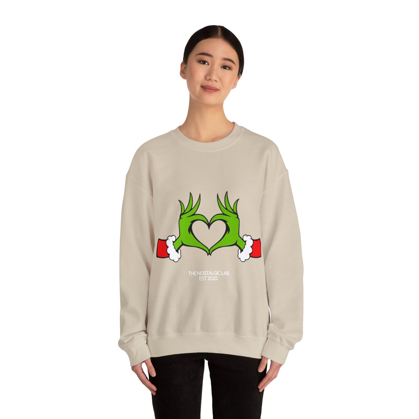 Grinch Heart Unisex Crewneck Sweatshirt