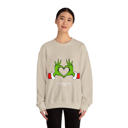 Grinch Heart Unisex Crewneck Sweatshirt