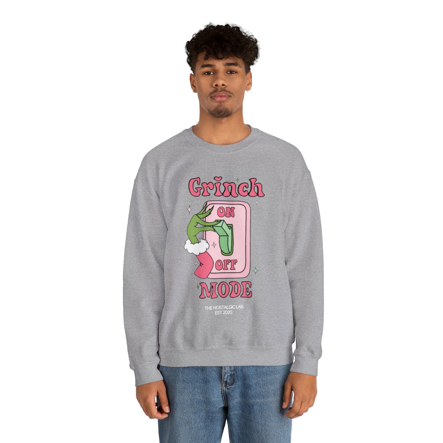 Grinch Mode Unisex Crewneck Sweatshirt