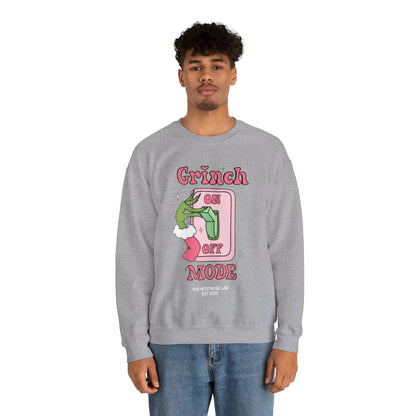 Grinch Mode Unisex Crewneck Sweatshirt