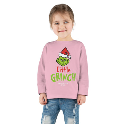 Little Grinch Toddler Long Sleeve Tee