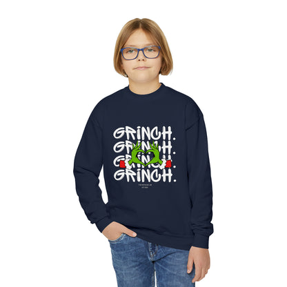 Grinch Heart Youth Crewneck Sweatshirt